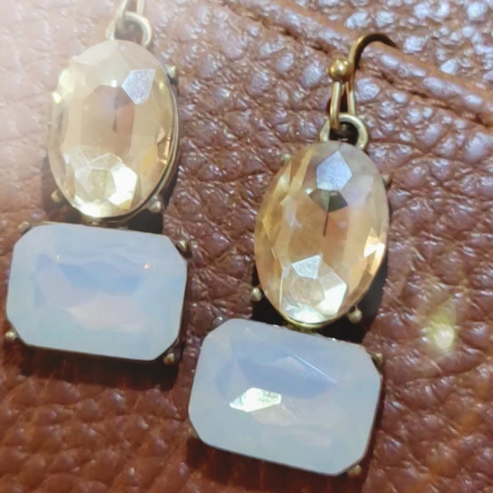 SOLD Crystal Stoned Earrings